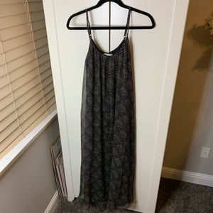 Jessica Simpson Maternity Sheer Overlay Maxi Dress